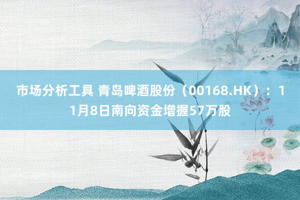 市场分析工具 青岛啤酒股份（00168.HK）：11月8日南向资金增握57万股