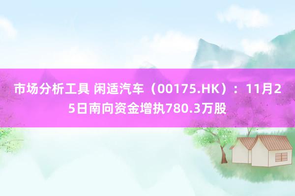 市场分析工具 闲适汽车（00175.HK）：11月25日南向资金增执780.3万股