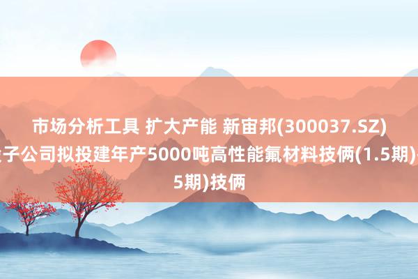 市场分析工具 扩大产能 新宙邦(300037.SZ)控股子公司拟投建年产5000吨高性能氟材料技俩(1.5期)技俩