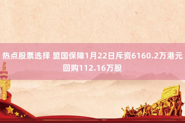 热点股票选择 盟国保障1月22日斥资6160.2万港元回购112.16万股