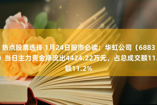 热点股票选择 1月24日股市必读：华虹公司（688347）当日主力资金净流出4424.22万元，占总成交额11.2%