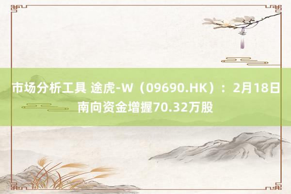 市场分析工具 途虎-W（09690.HK）：2月18日南向资金增握70.32万股