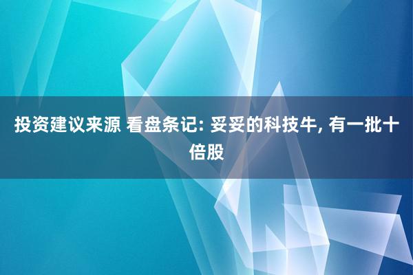 投资建议来源 看盘条记: 妥妥的科技牛, 有一批十倍股