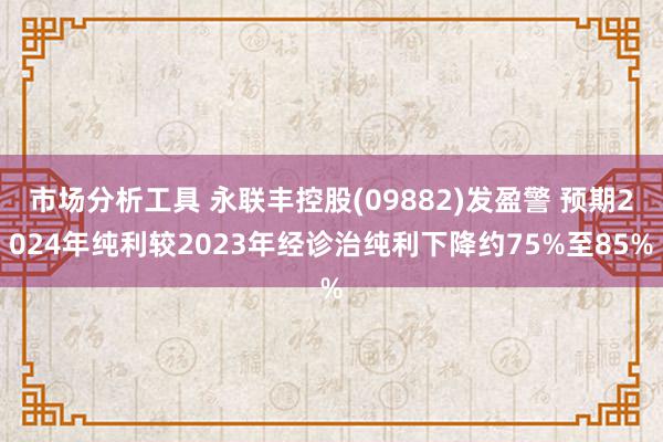 市场分析工具 永联丰控股(09882)发盈警 预期2024年纯利较2023年经诊治纯利下降约75%至85%